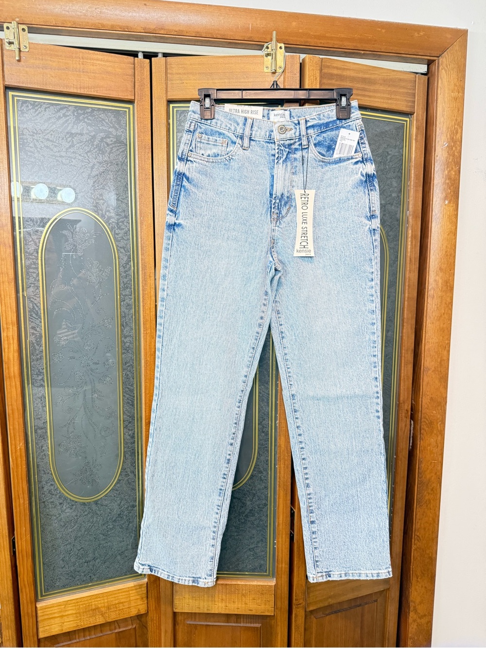 KENSIE LADIES MILA High-Rise Straight Jeans - Women, BRAND NEW